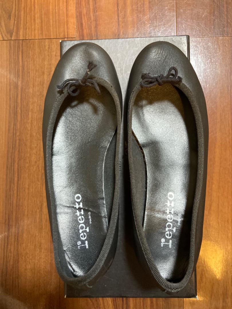 【BO】Reppetoバレエシューズ Camille カーフ 黒 36.5