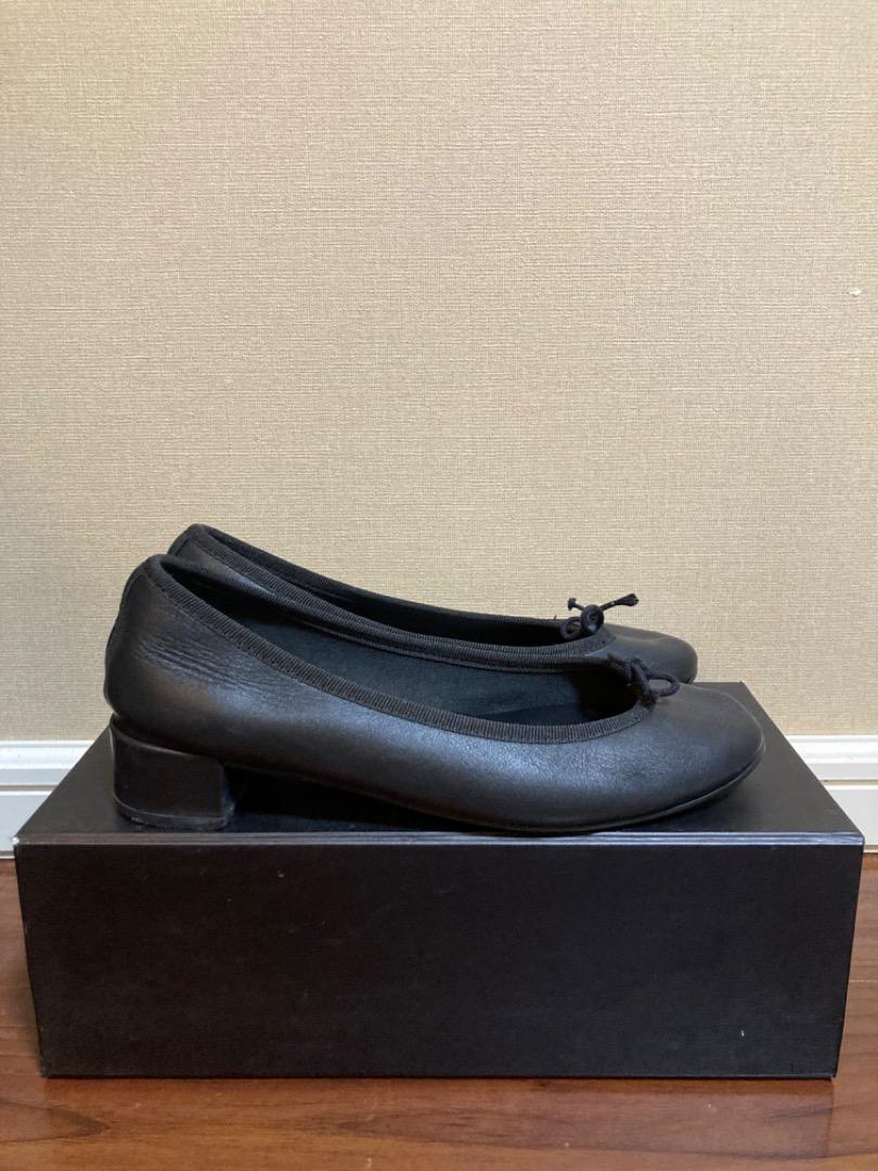 【BO】Reppetoバレエシューズ Camille カーフ 黒 36.5