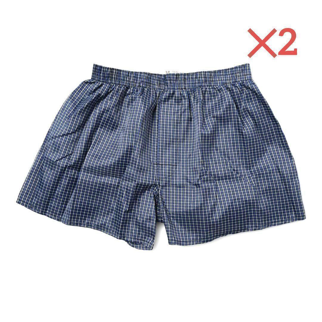 メンズシンプルトランクス30枚セット 定番チェック柄LL サイズ メンズシンプルトランクス2枚セット 定番チェック柄 LLサイズ