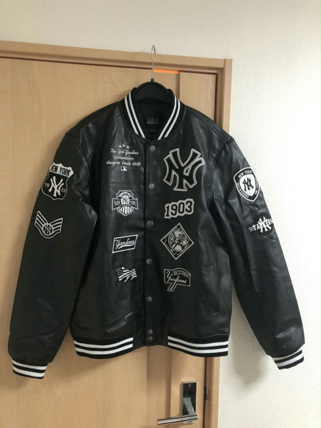 【たん様専用】メジャー ヤンキースPUスタジャン 黒　未使用110