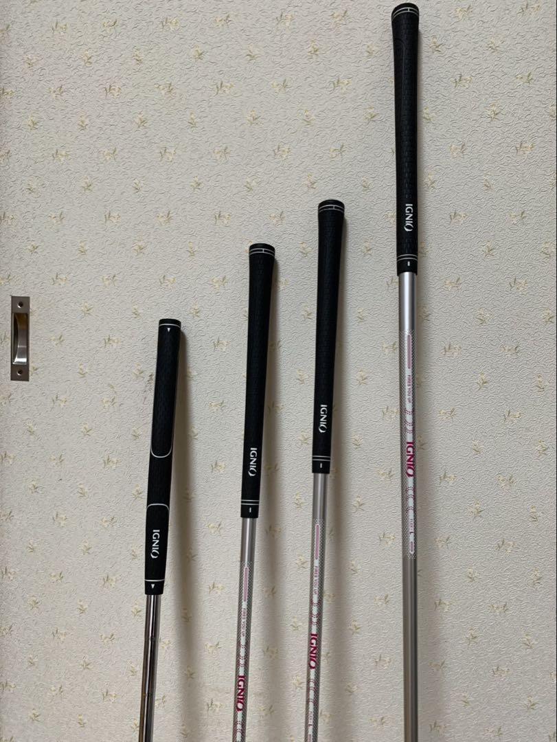 女性初心者用ゴルフセット 右用IGNIO 1W.7I.SW.PTセット