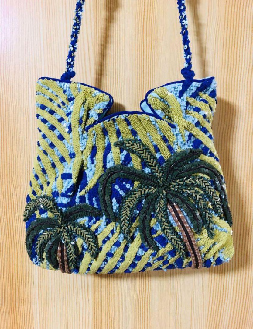 ジャマンピュエッシュ ビーズバッグ 新品未使用‼️ ジャマンピュエッシュ ビーズバッグ 新品未使用‼️