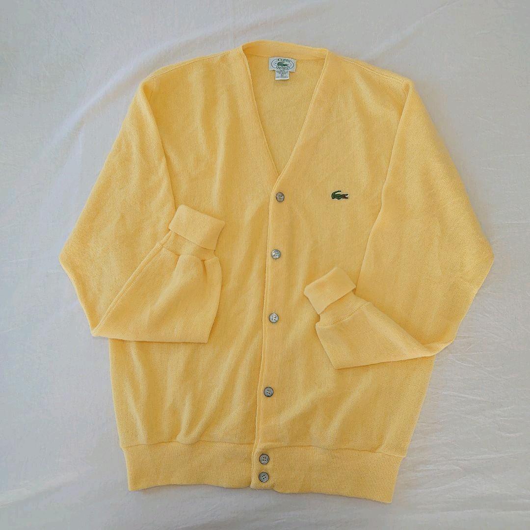 80s90s】IZODLACOSTE アイゾッドラコステ カーディガン 黄 L - メルカリ 80s90s】IZODLACOSTE アイゾッドラコステ カーディガン 黄 L - メルカリ