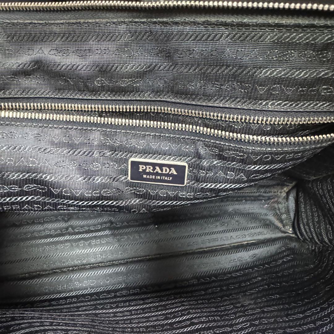 PRADA ビジネスバッグ ネイビー