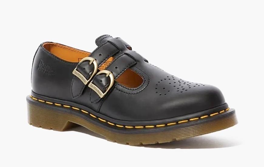 極美品 Dr.Martens メリージェーン ダブルストラップ ブラック UK3 美品）Dr.Martens メリージェーン