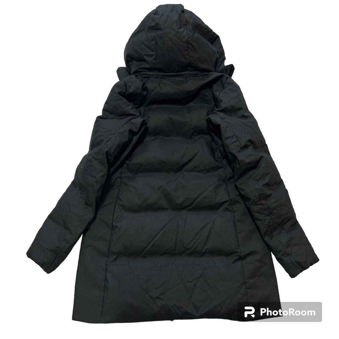 美品　DESCENTE  デサント　水沢ダウン　アンカー　ハーフ　ブラック　L