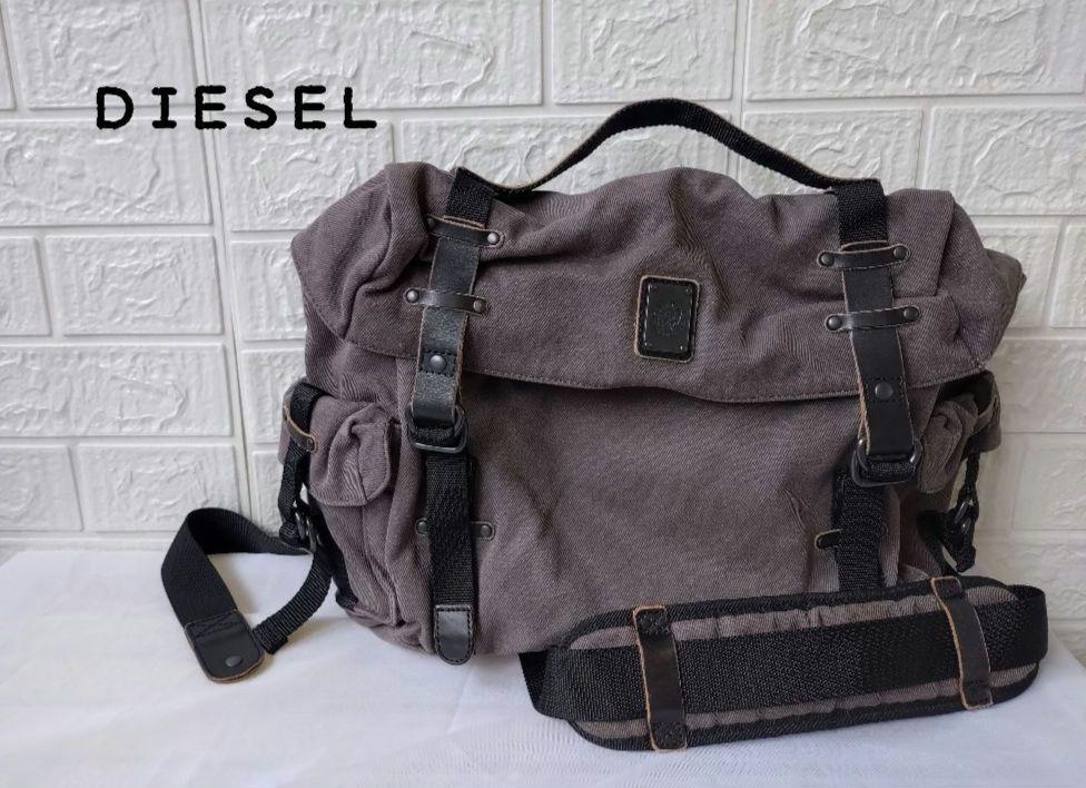 DIESEL ヴィンテージ バック ショルダー ノートパソコン収納可能内4