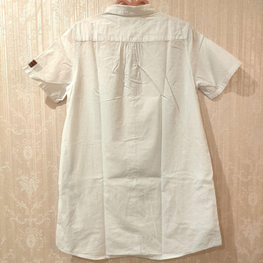 ピンクハウス　ロゴ刺繍　半袖シャツ　チュニック丈