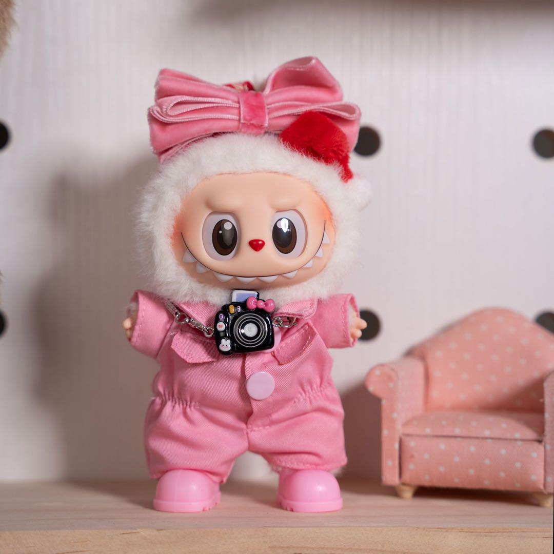 ラブブ Labubu ぬいぐるみ 17cm着せ替え服 ぬい服 4点セット
