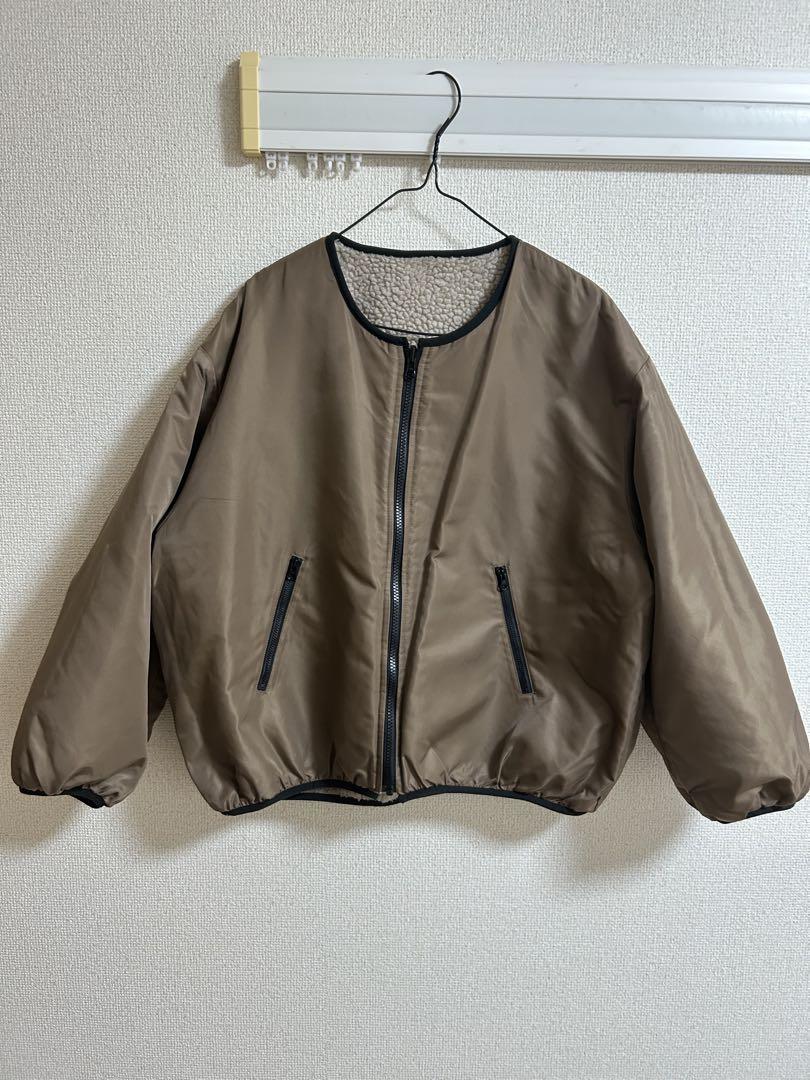 リバーシブルブラウンボンバージャケット