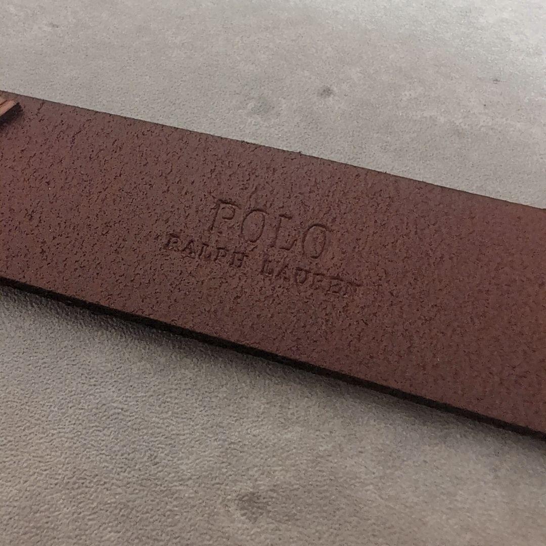 POLO RALPH LAUREN　ウィップステッチ ヴァケッタ レザー ベルト