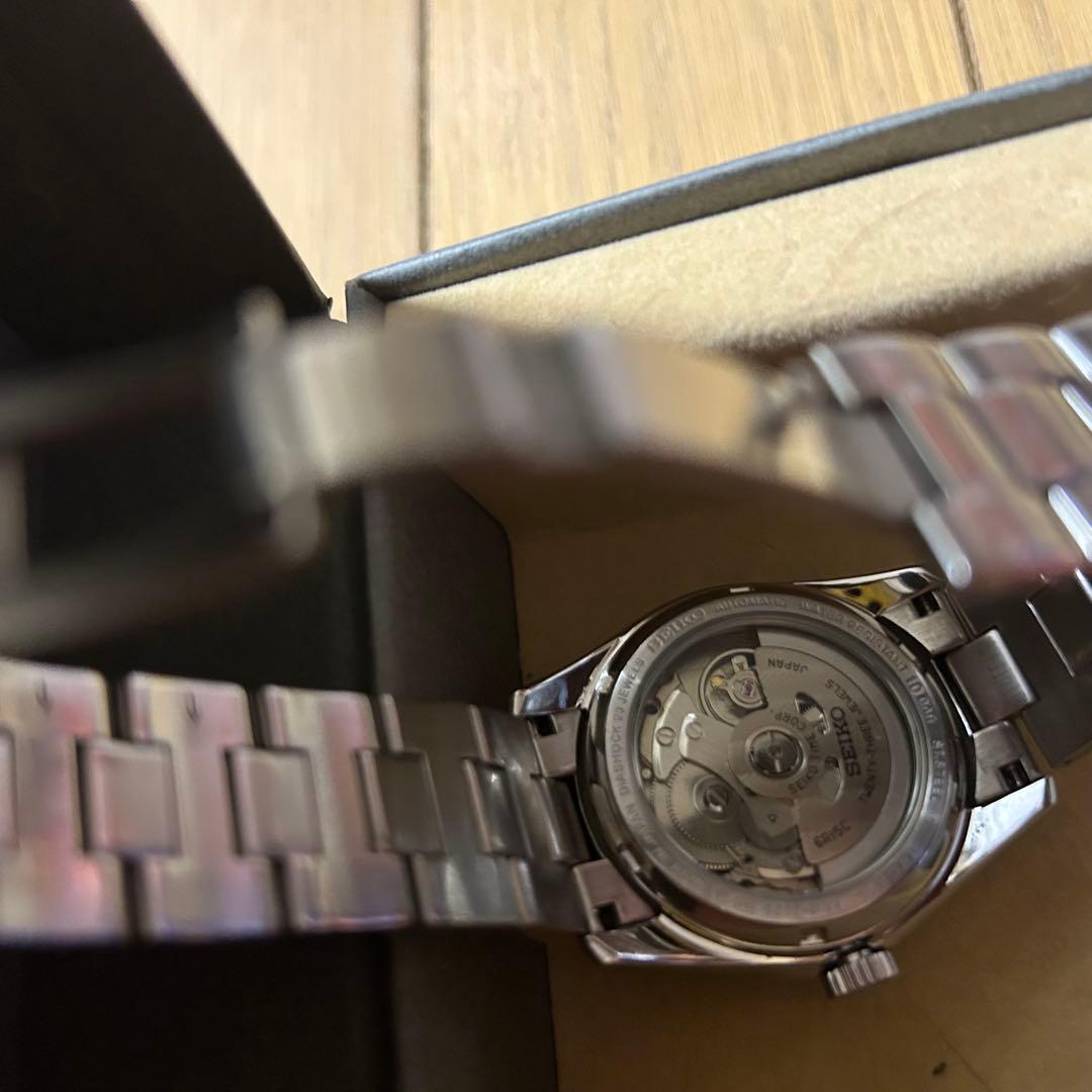 ア*ラ様 SEIKO 自動巻き時計 ブラックダイヤル