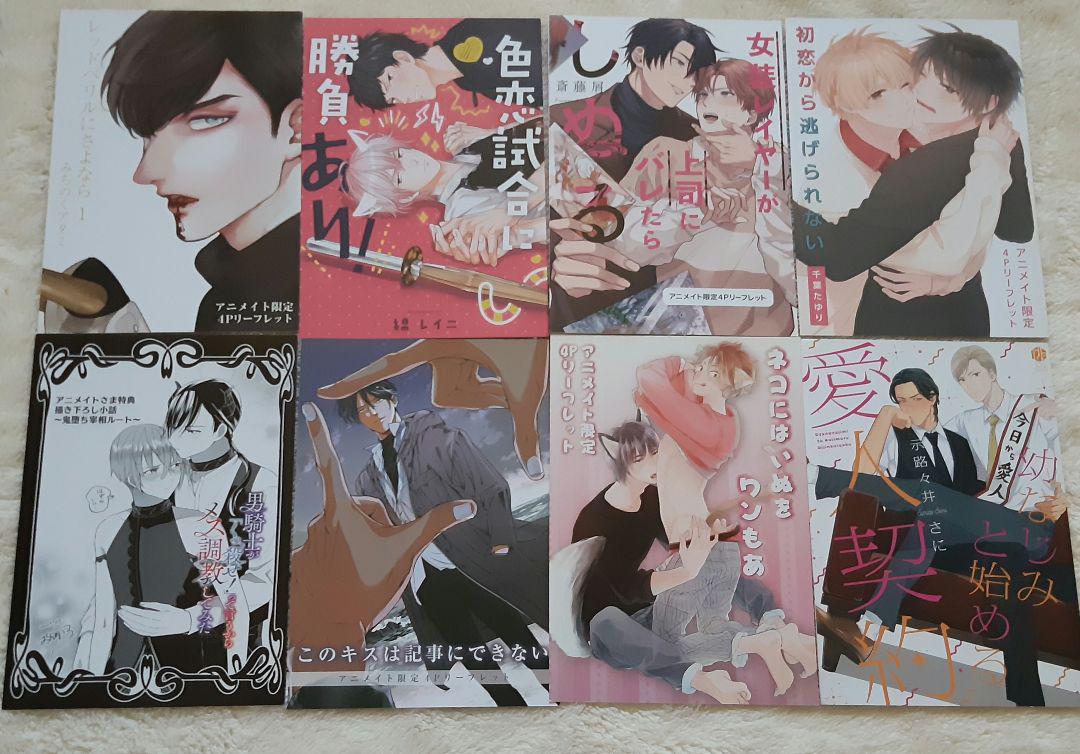 BL 特典　アニメイト他　リーフレット/小冊子 商業BL 特典 リーフレット 小冊子 40冊まとめ売り アニメイト