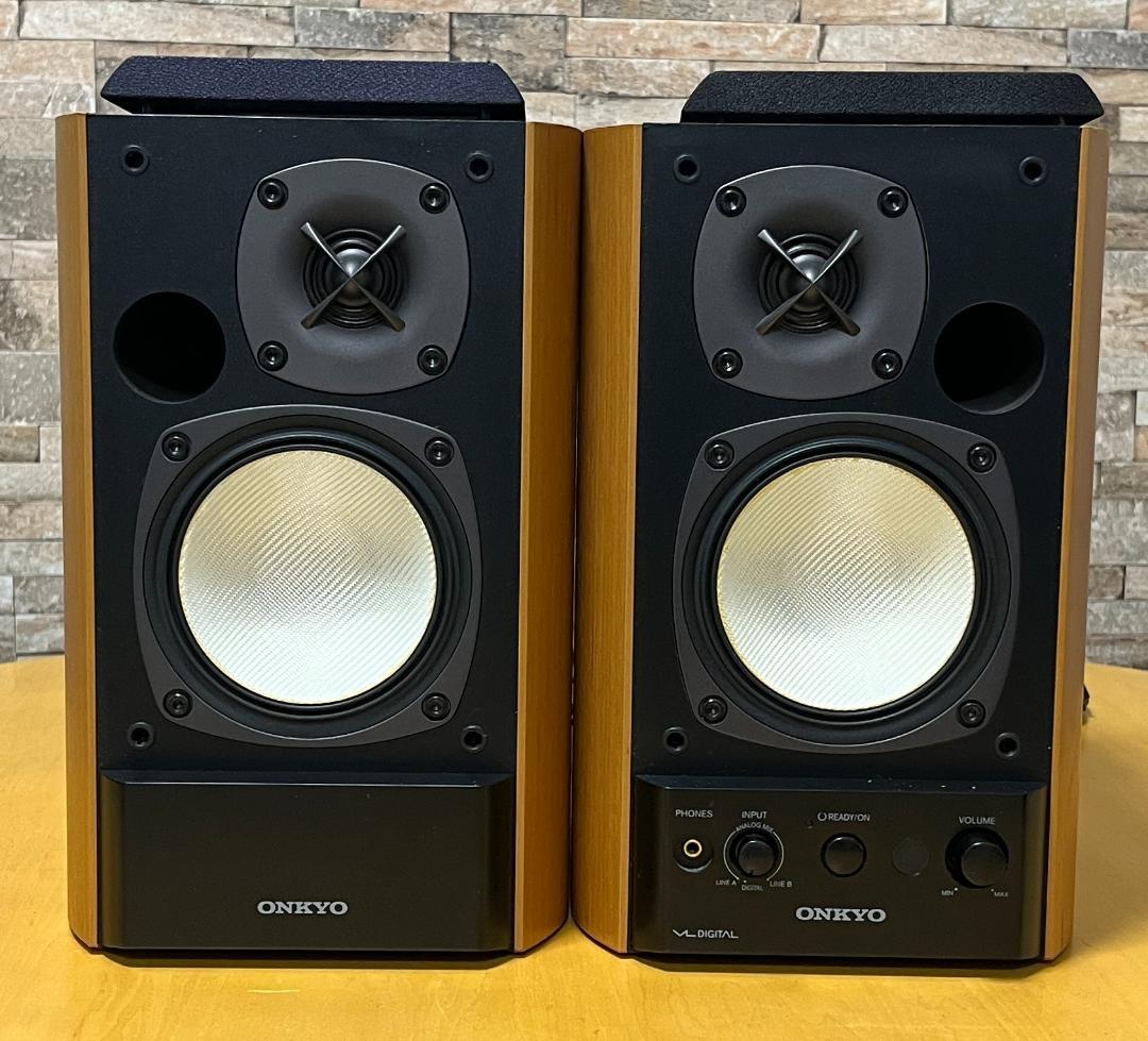 【2025正規激安】 ONKYO 美品 D-P1（GX-500HD同等品）アクティブスピーカー スピーカー・ウーファー