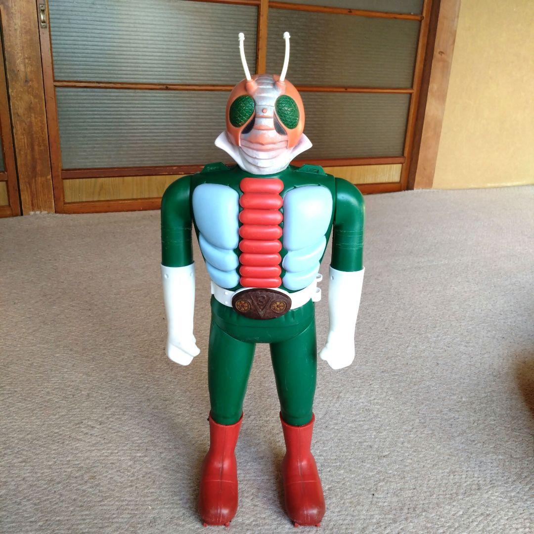 【ビックサイズ】ポピー 仮面ライダーV3 ソフビ 全長約65cm ☆昭和レトロ