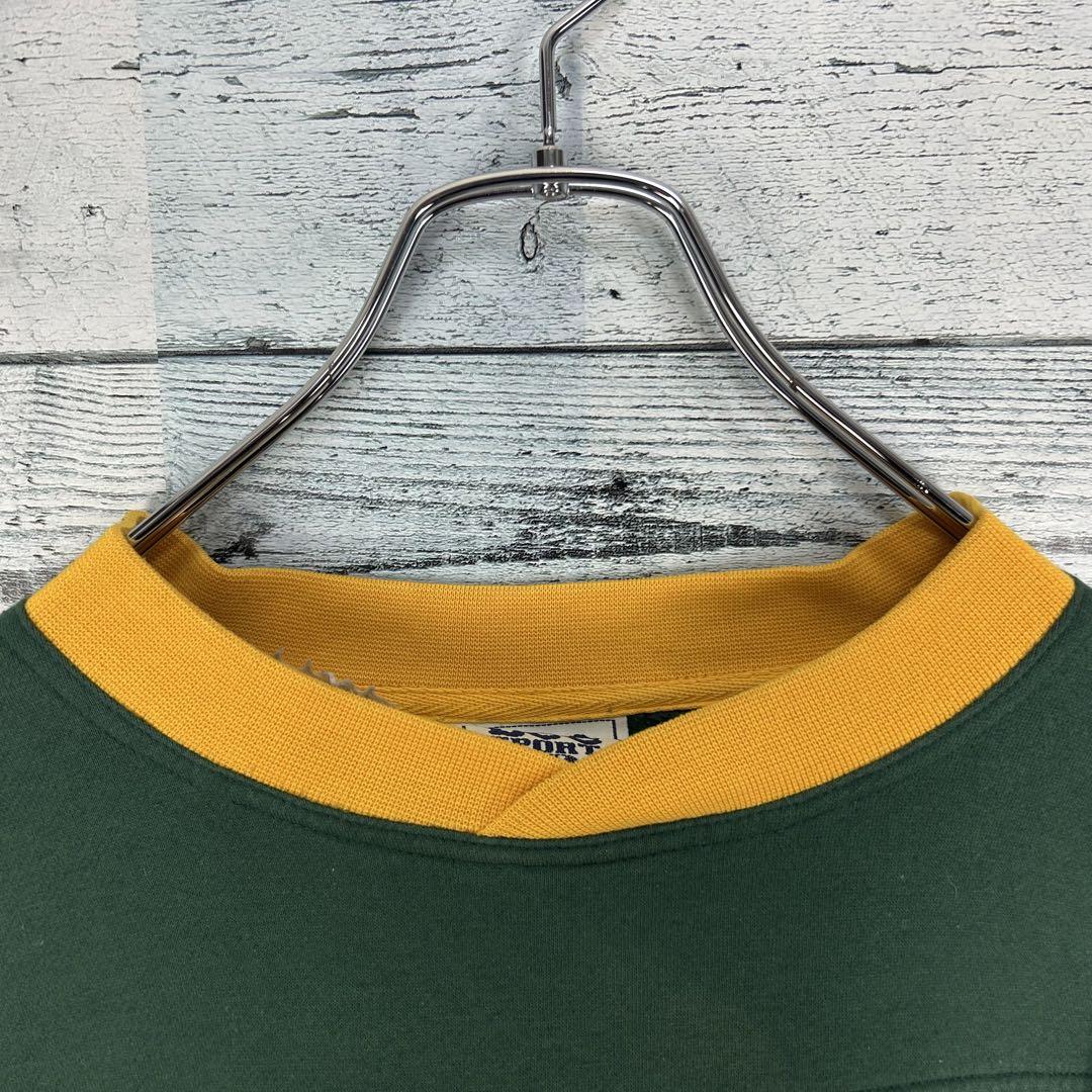 希少】NFL イーグルス チーム刺繍ロゴ ハーフジップフリース