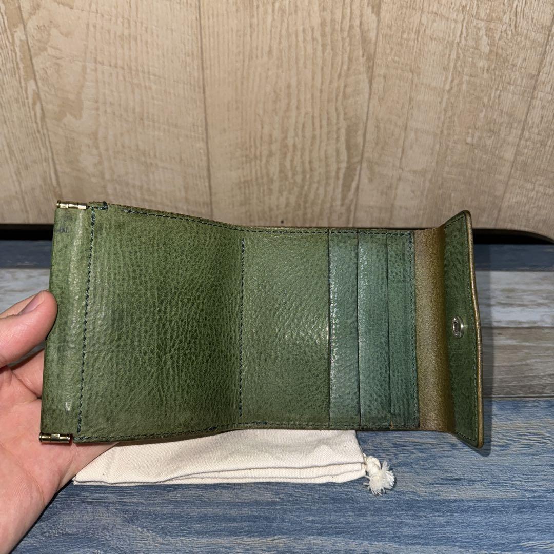 Hender Scheme clasp wallet グリーン 財布