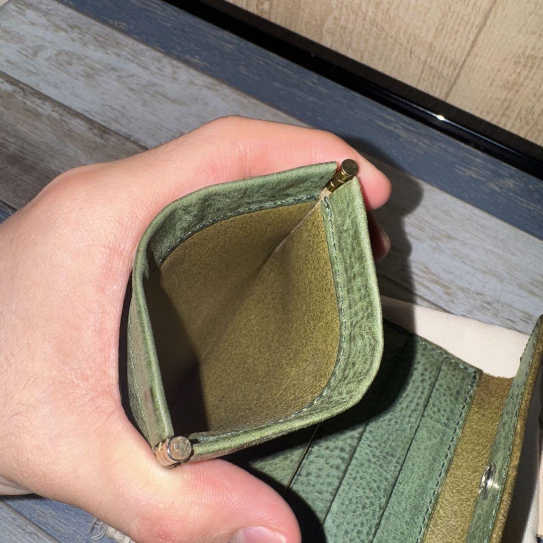 Hender Scheme clasp wallet グリーン 財布