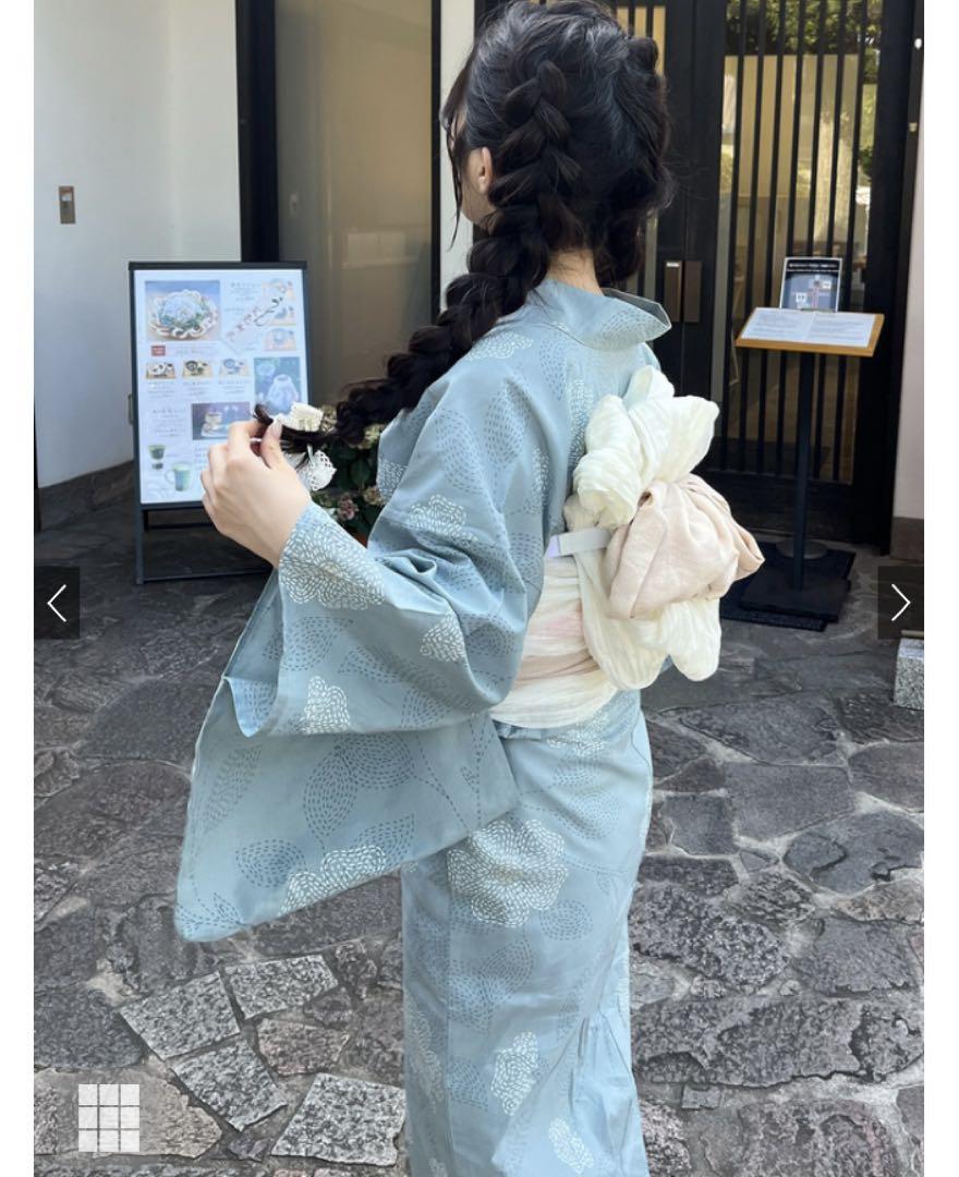 粋モダン♪墨絵風フラワー浴衣セット 浴衣セット 女性 浴衣 帯 和装 2点| きもの館 創美苑