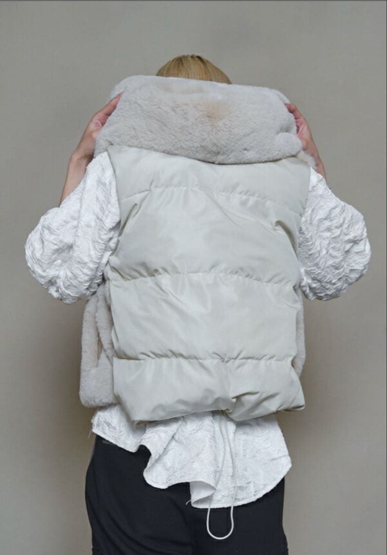 Muel Chic ミュエルシック モントフェイクムートンベスト Muel Chic ミュエルシック モントフェイクムートンベスト