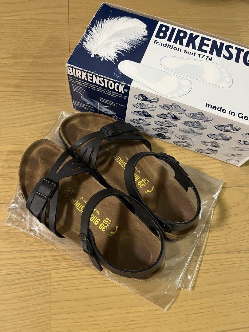BIRKENSTOCK ブラックサンダル 39 - メルカリ