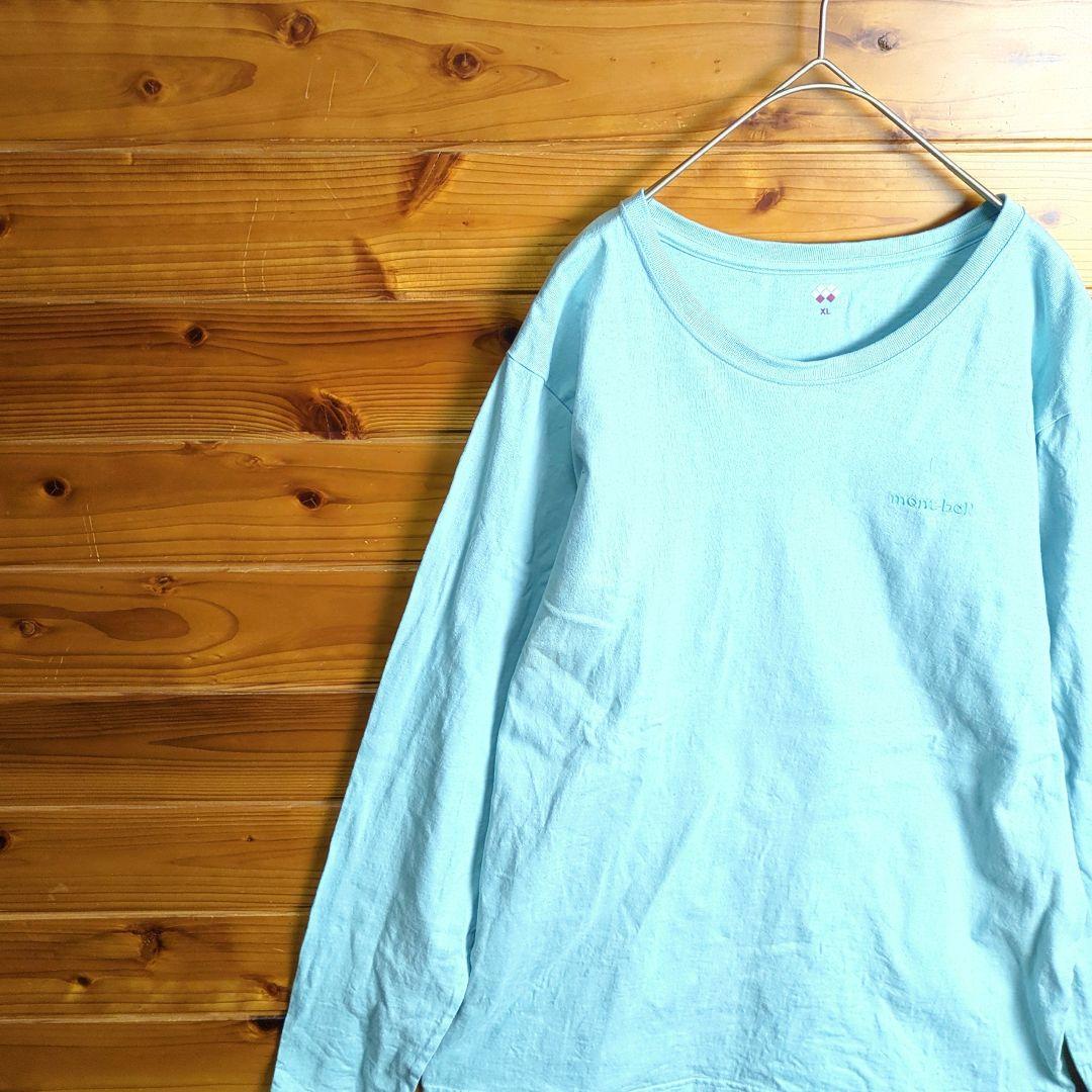 montbell モンベル 長袖カットソー 長袖Tシャツ ロンT 刺繍 XLXL(LL)・montbell