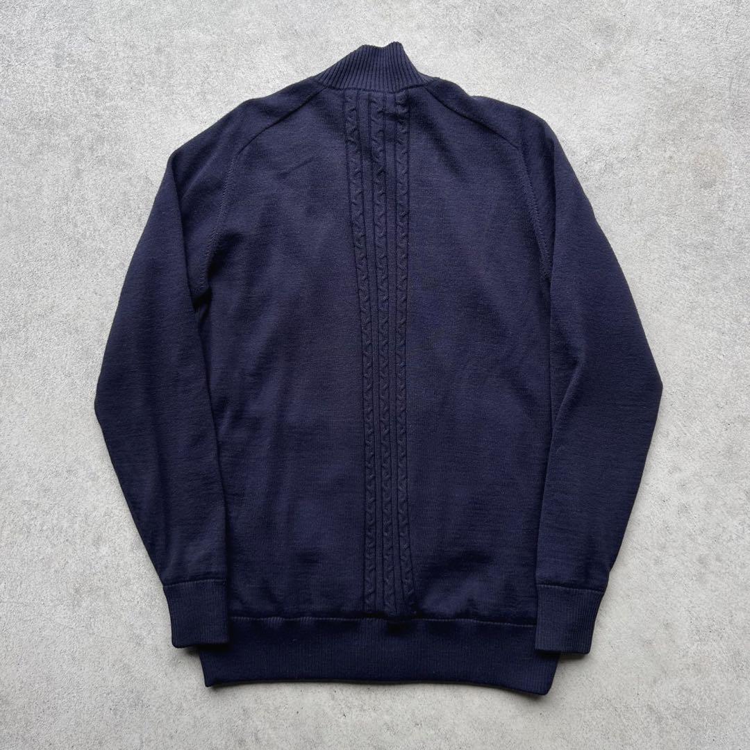 古着 adidas ゴルフ 防風蓄熱 フルジップ ニット ブルゾン Y2K 古着 adidas ゴルフ 防風蓄熱 フルジップ ニット ブルゾン Y2K