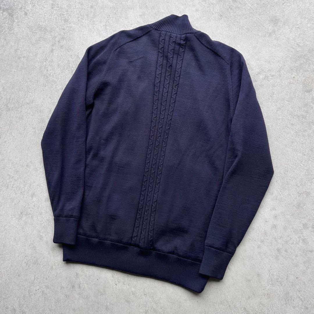 古着 adidas ゴルフ 防風蓄熱 フルジップ ニット ブルゾン Y2K 古着 adidas ゴルフ 防風蓄熱 フルジップ ニット ブルゾン Y2K