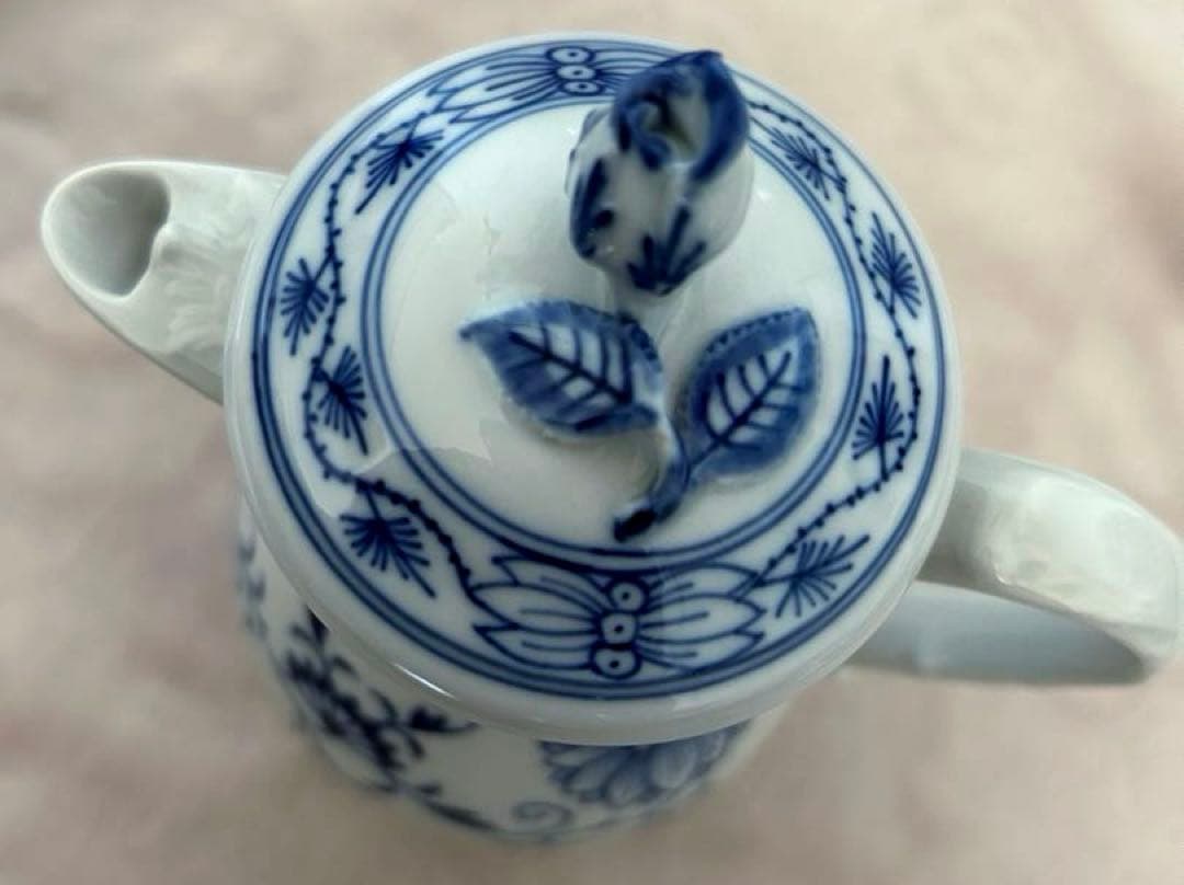 マイセン ブルーオニオン コーヒーポット クリーマー シュガーポット セット