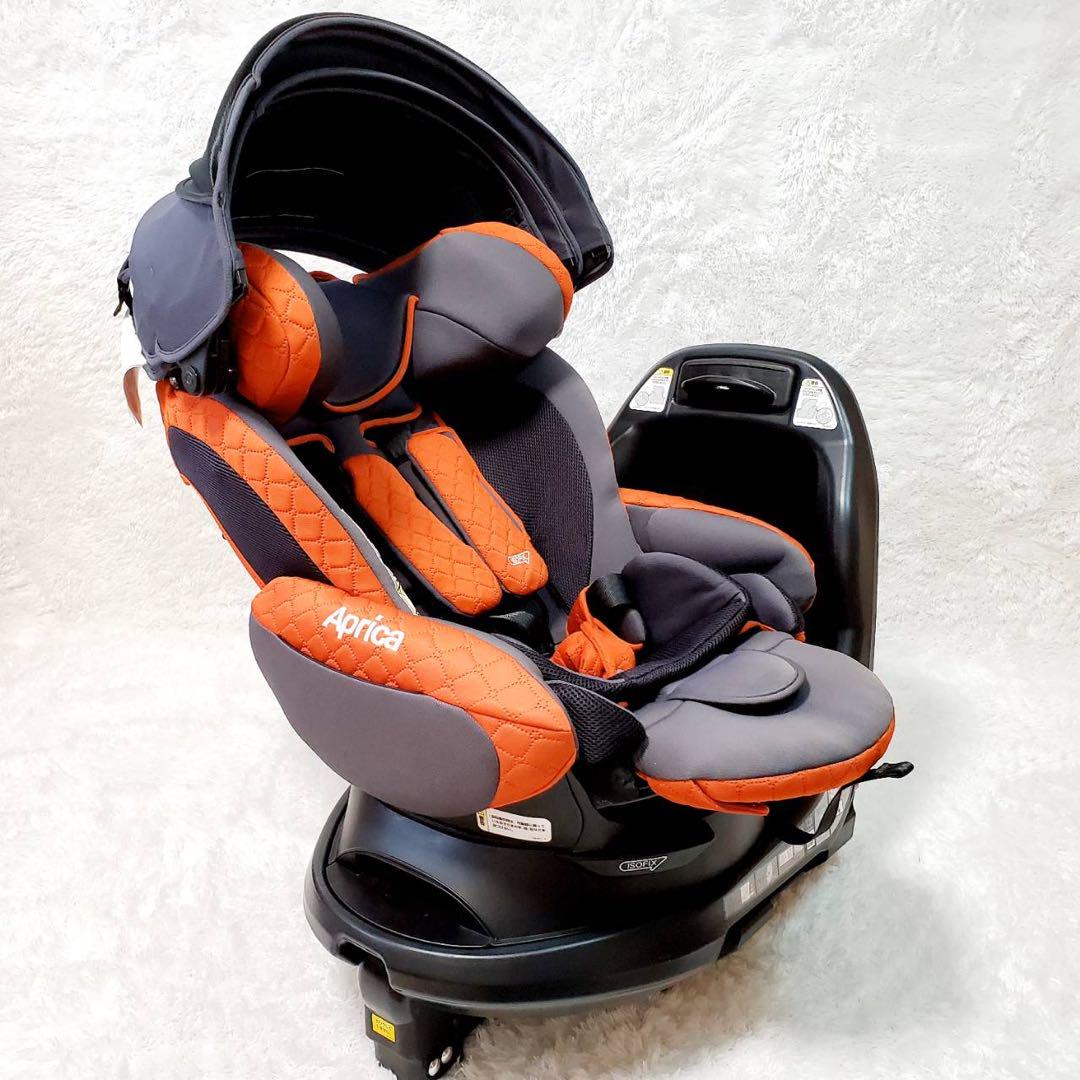 アップリカ　フラディアグロウ　プレミアム　ISOFIX オレンジブラウン