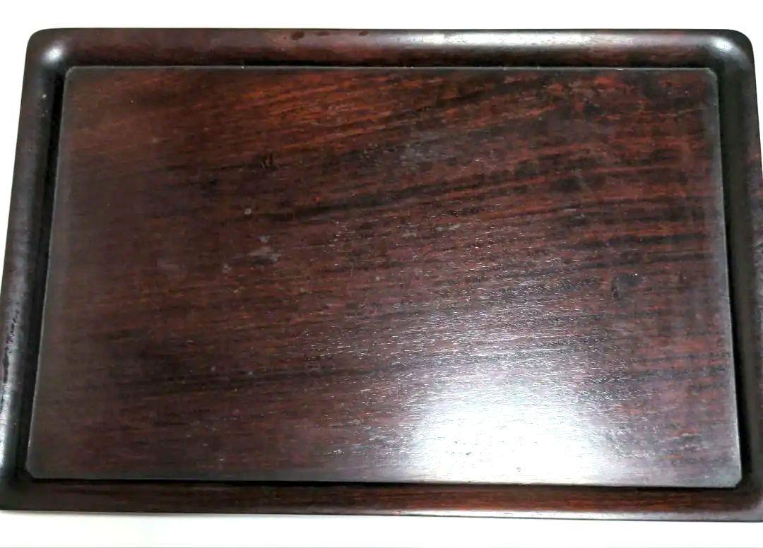 煎茶盆　黒檀　茶器　茶道具　小