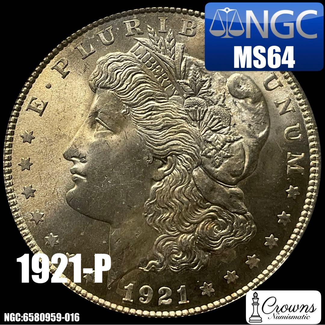 1921-S モルガン・ダラー NGC MS64 アメリカ モルガンダラー 1921S 1