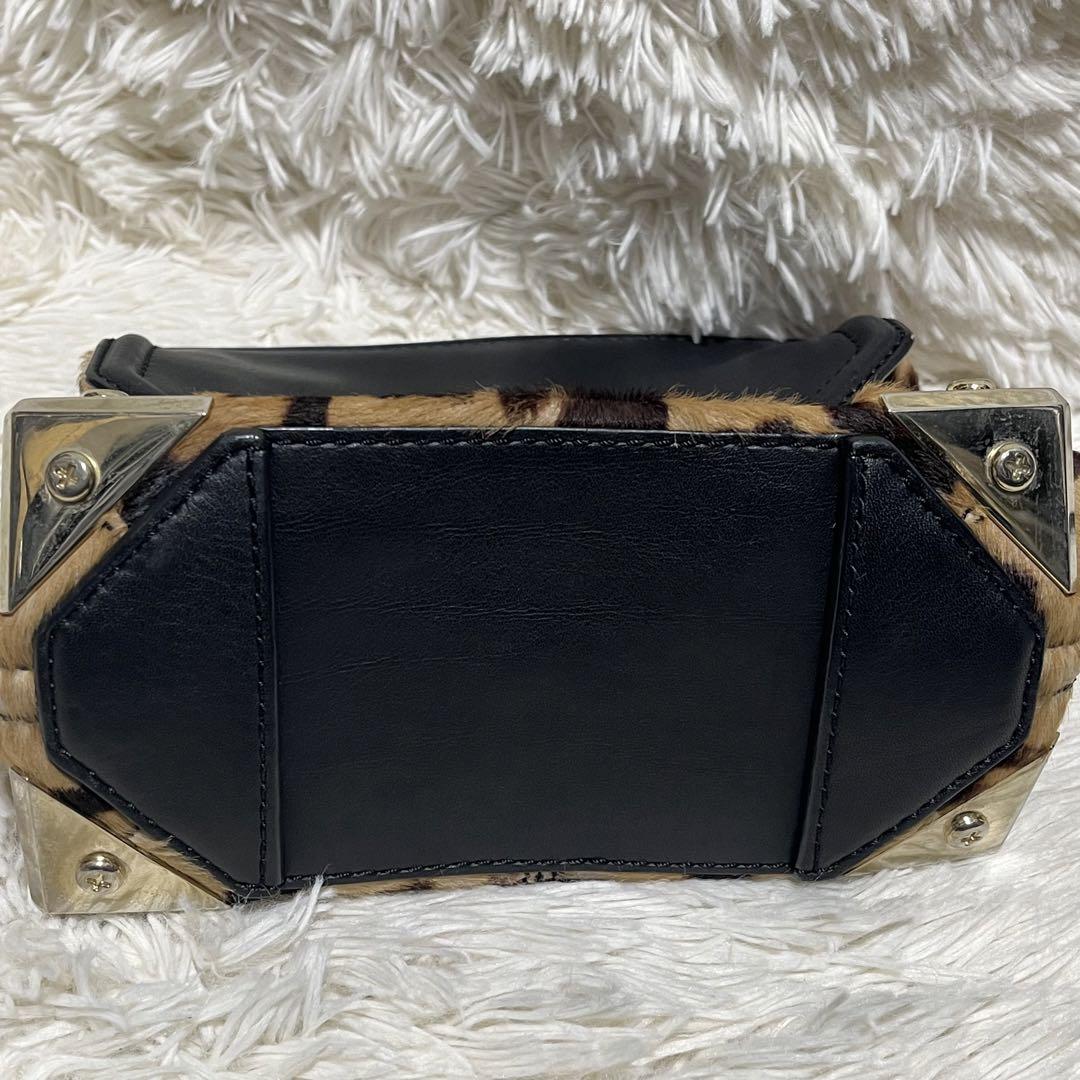 ALEXANDER WANG ショルダーバッグ ハラコ レオパード 金具