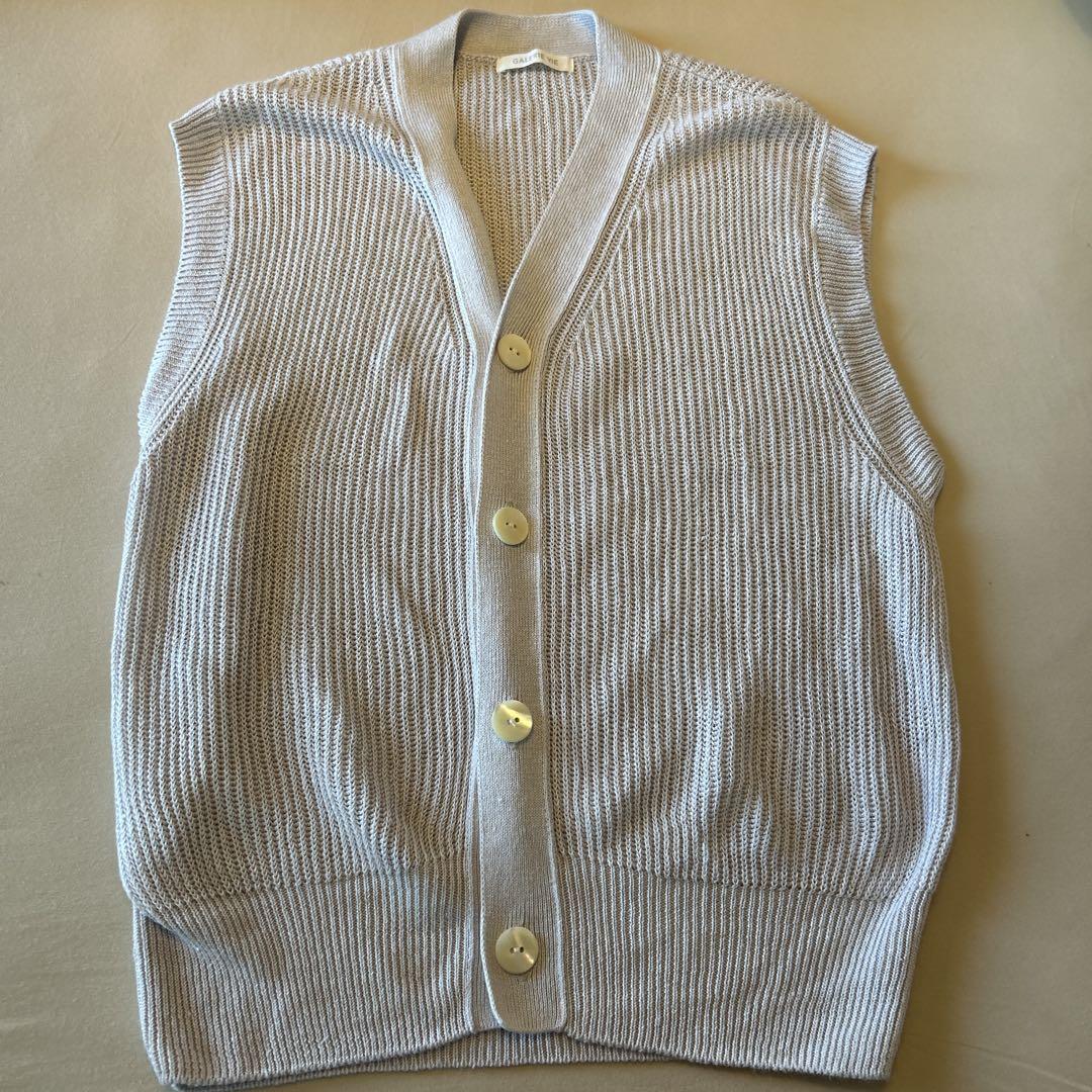 美品　ギャルリーヴィー　リネン100%ベスト　麻