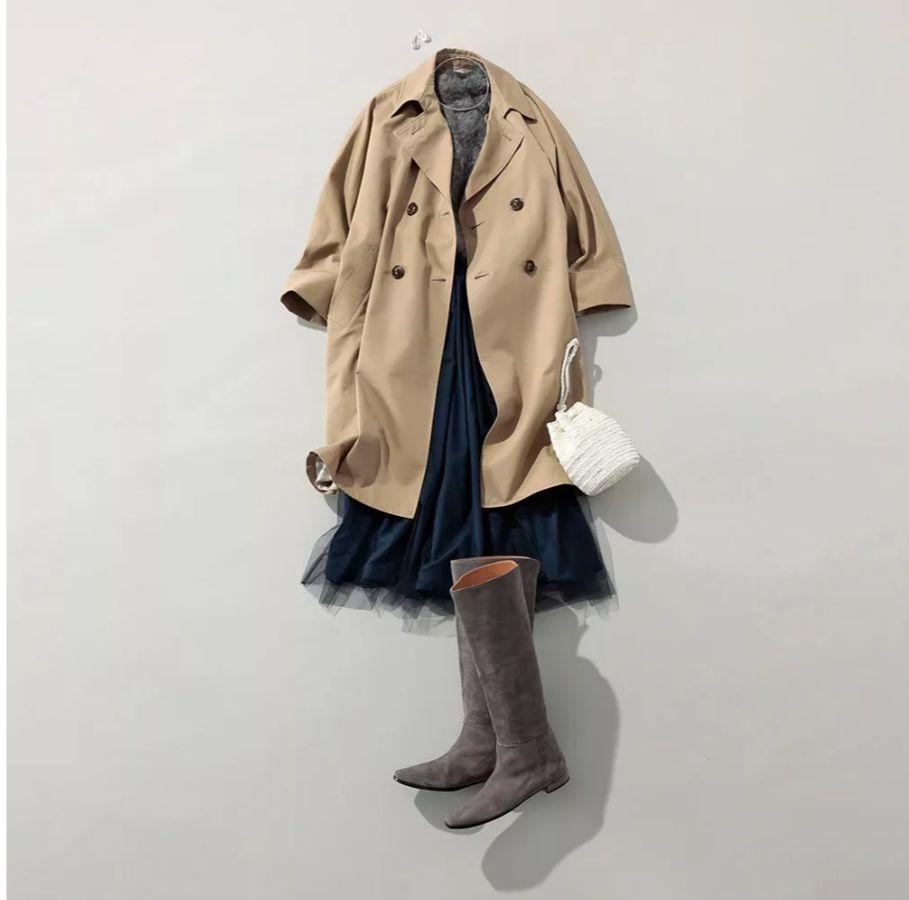 新品 トレンチテントコート