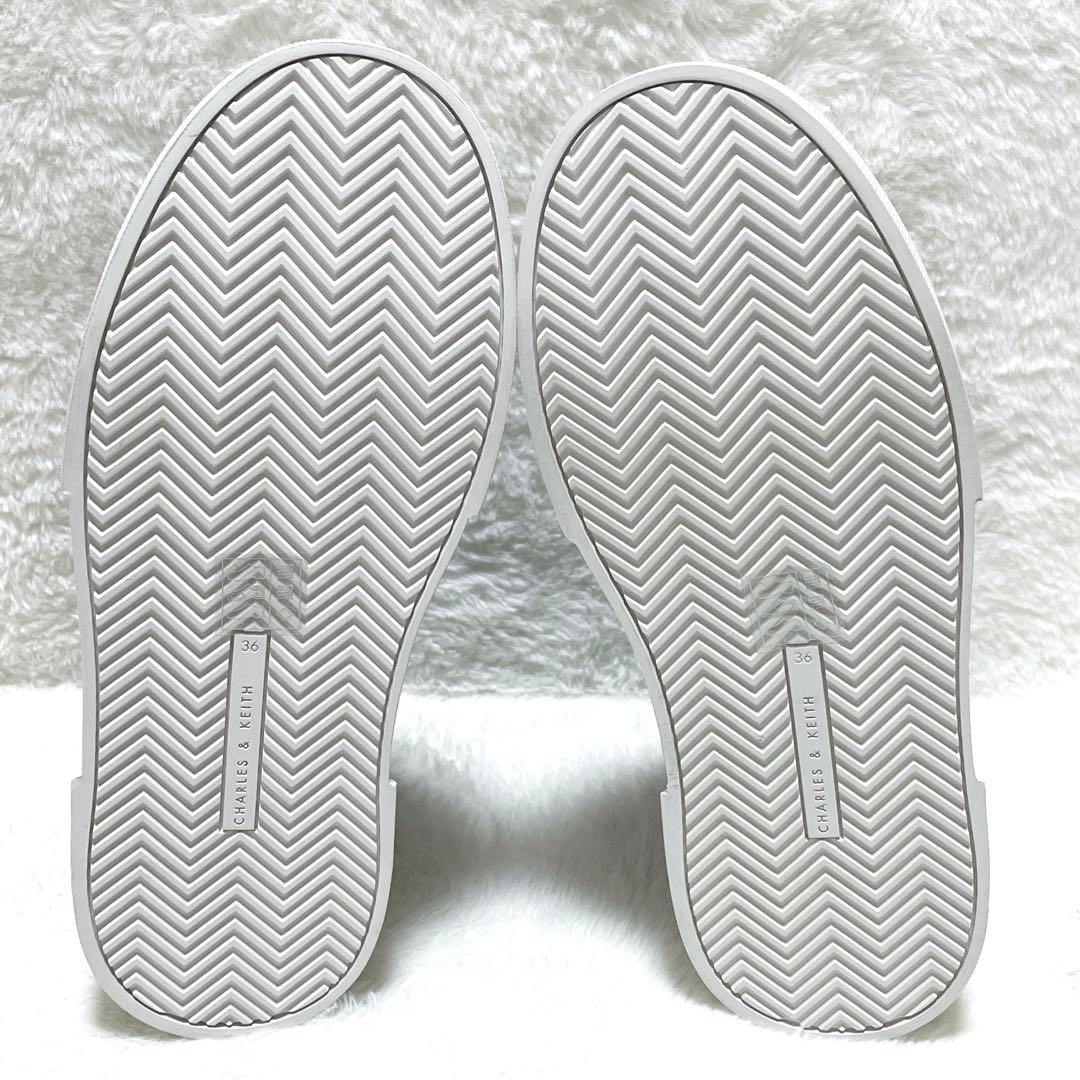 【未使用】CHARLES&KEITH ハイトッププラットフォームスニーカー