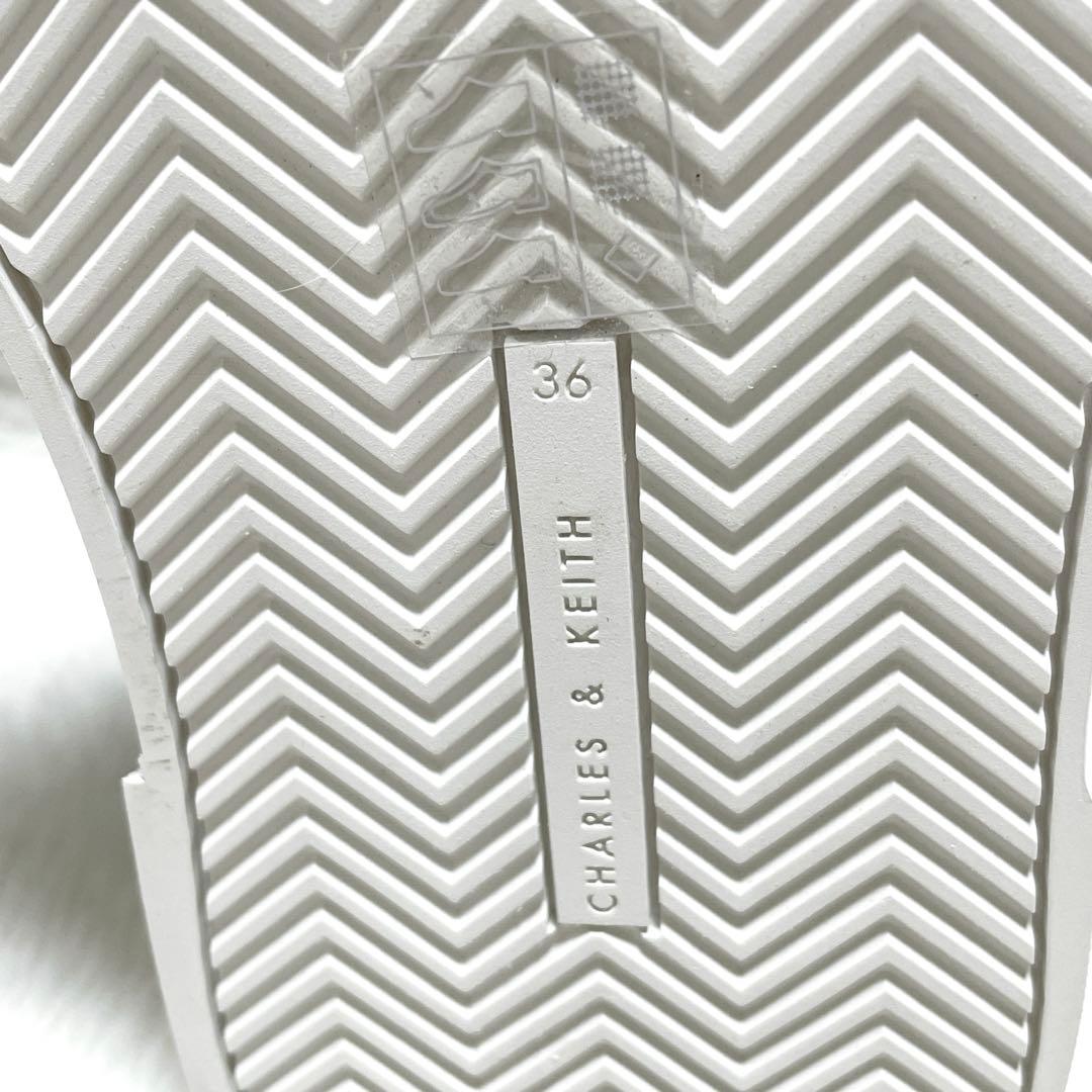 【未使用】CHARLES&KEITH ハイトッププラットフォームスニーカー