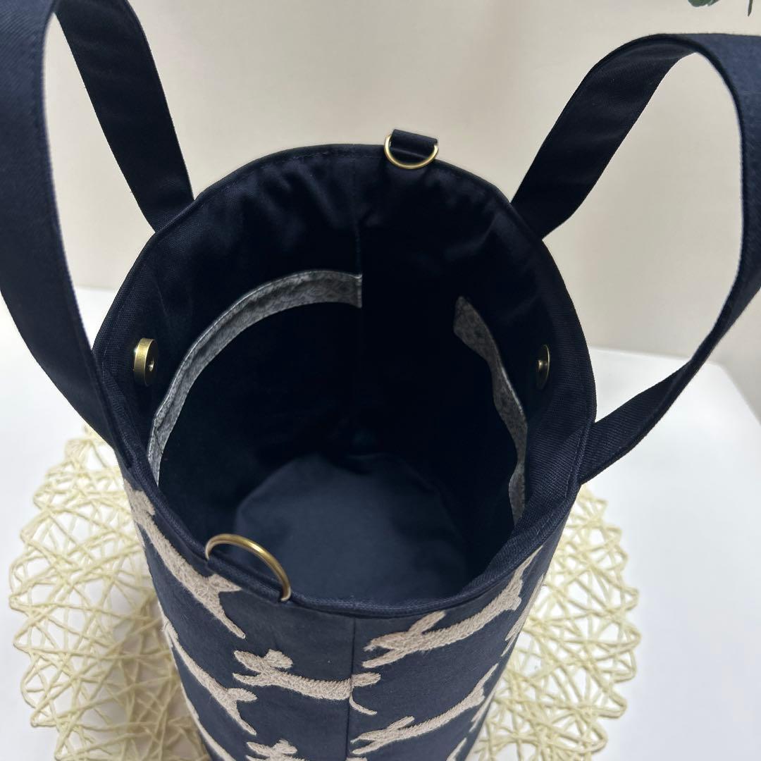 ミナペルホネンオパール底トートバッグ ハンドメイド