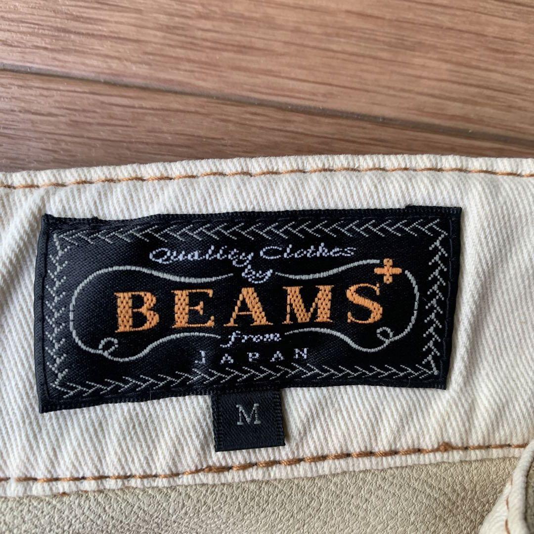 BEAMS+ 山羊革 レザーショーツ カーゴパンツ Mサイズ スウェード
