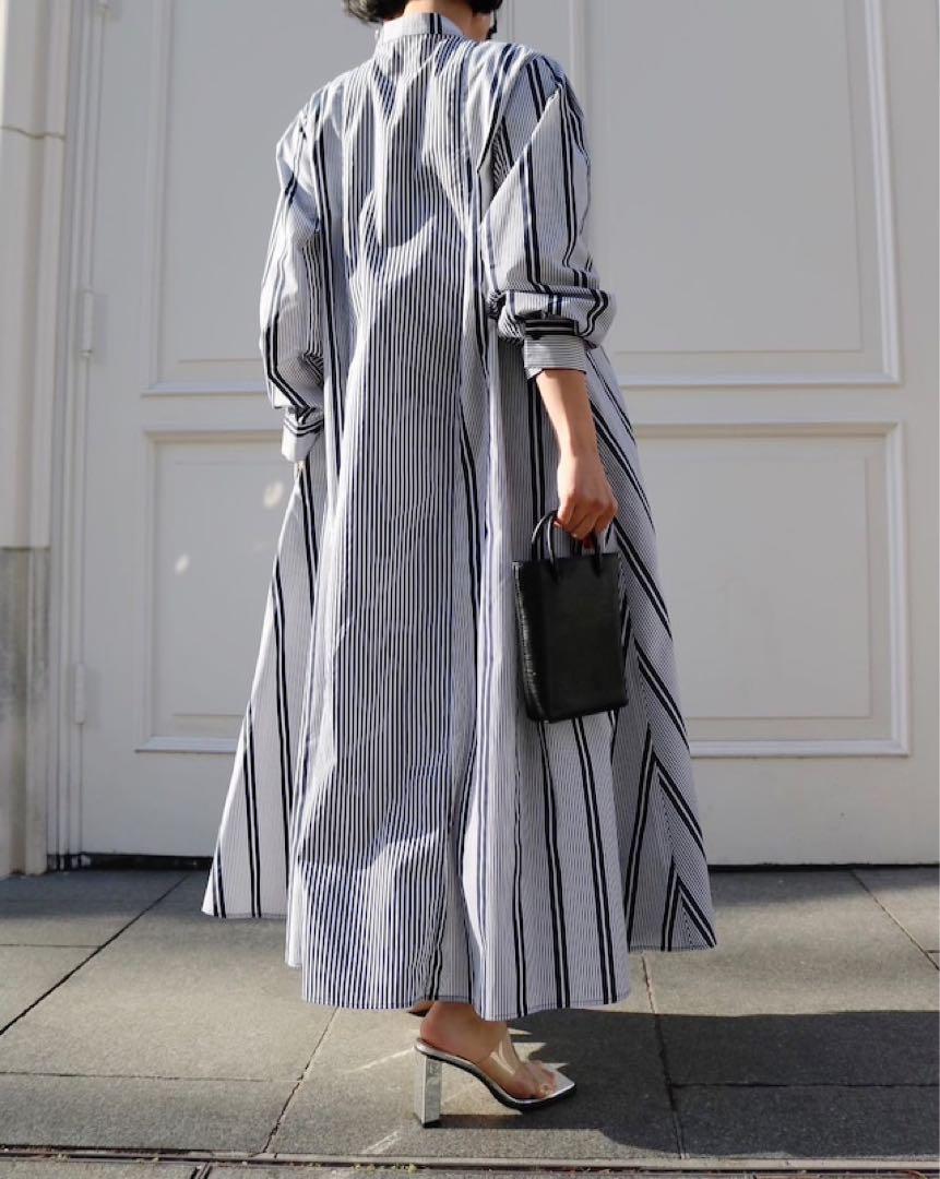 ワンピース MARIA Mulch stripe belt set dress