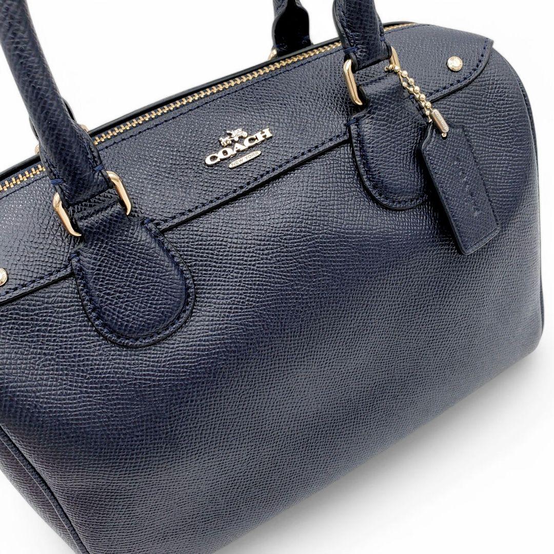 COACH ショルダーバッグ 2way ボストン ミニベネット 斜め掛け 紺 COACH ショルダーバッグ 2way ボストン ミニベネット 斜め掛け