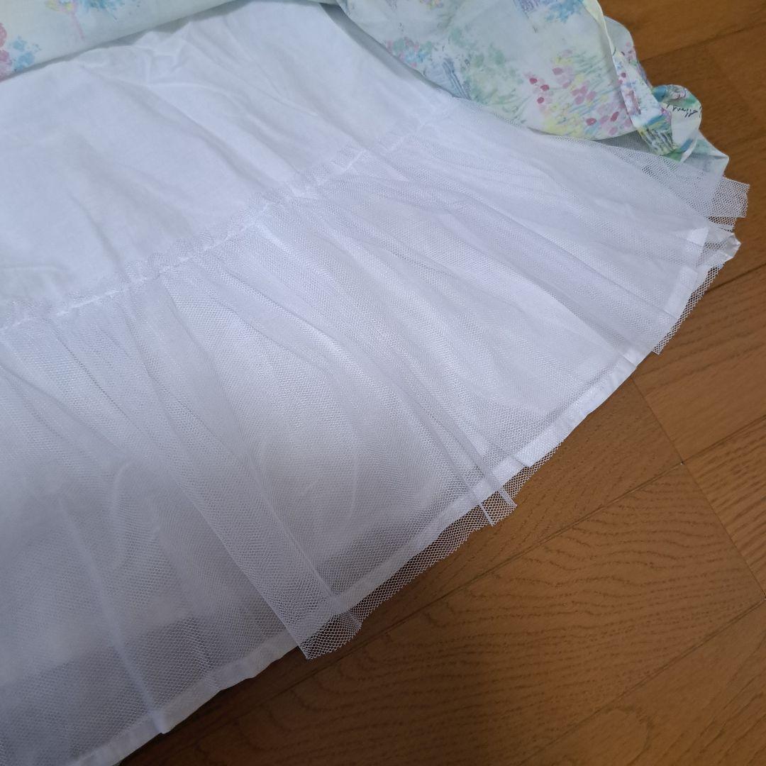 美品 メゾピアノ ワンピース 140 ガーデン シャーリーテンプル