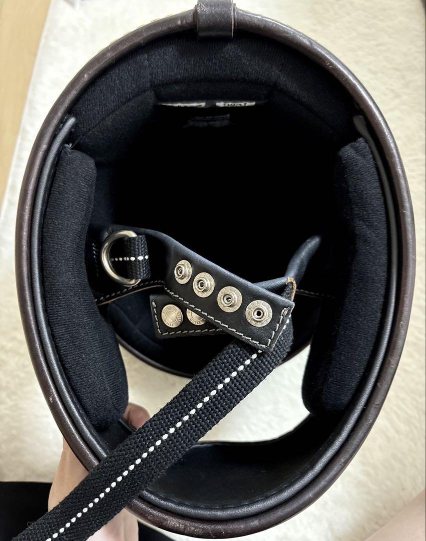 tt&co トゥカッター レザー ヘルメット&シールド&バイザー 3点セット