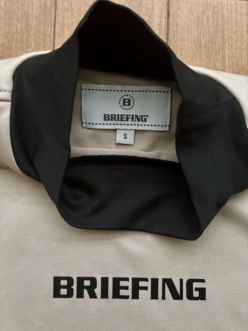 BRIEFING モックネックシャツ S ベージュ - メルカリ