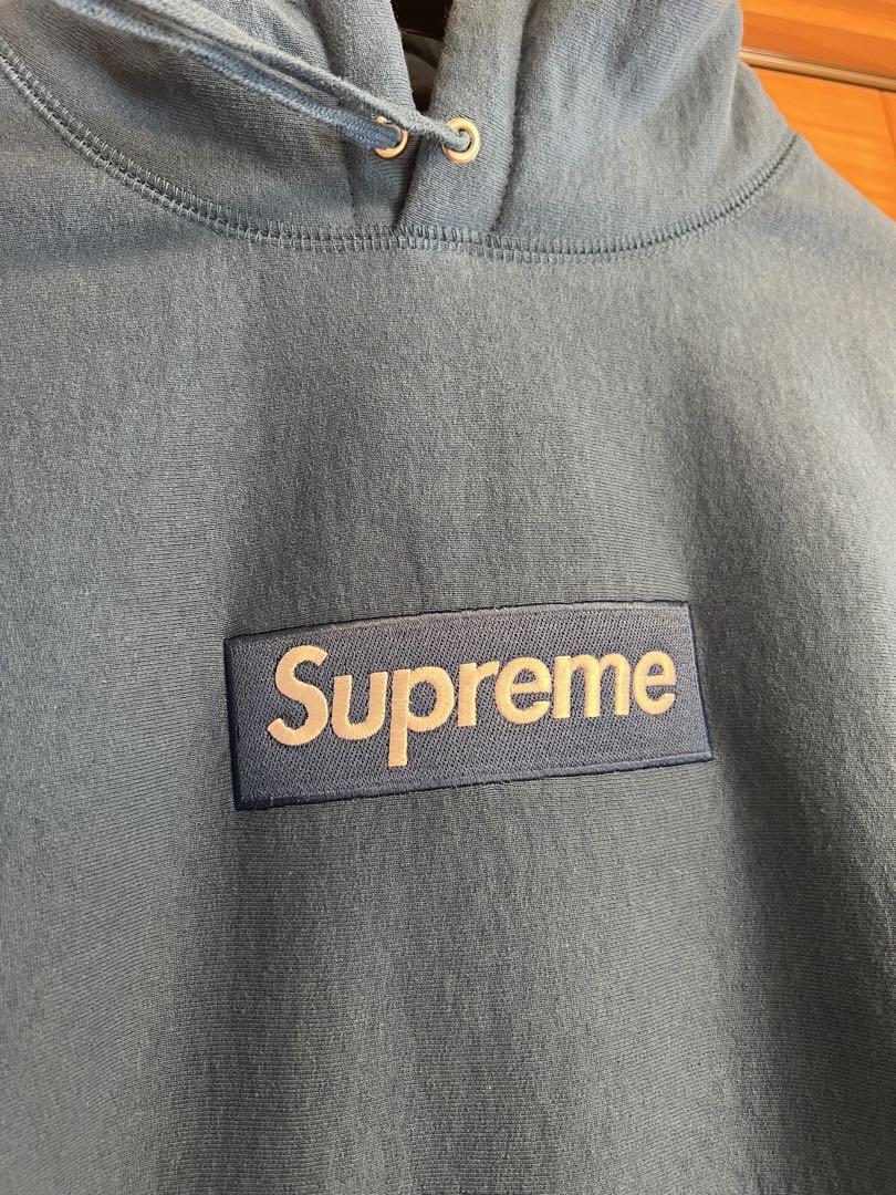 トップス Supreme Box Logo Hooded 2023 Blue