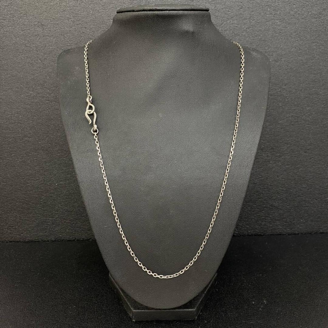 シルバー ロング チェーン ネックレス 2mm CHOOKE WEST RIDE シルバー ロング チェーンネックレス 60cm