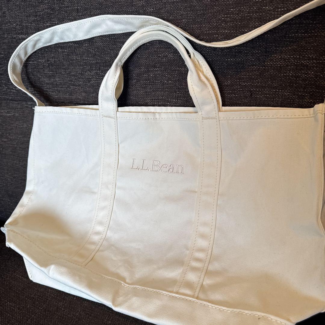 極美品　L.L.Bean ホワイト トートバッグ