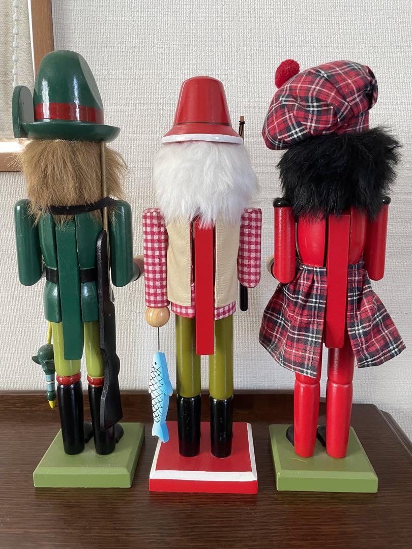くるみ割り人形　クリスマス置物　木製　ドイツ