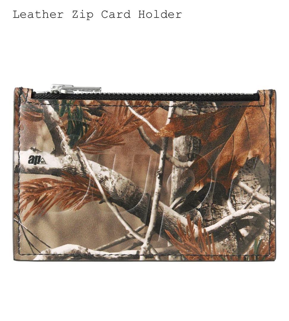 Supreme Leather Zip Card Holder 
