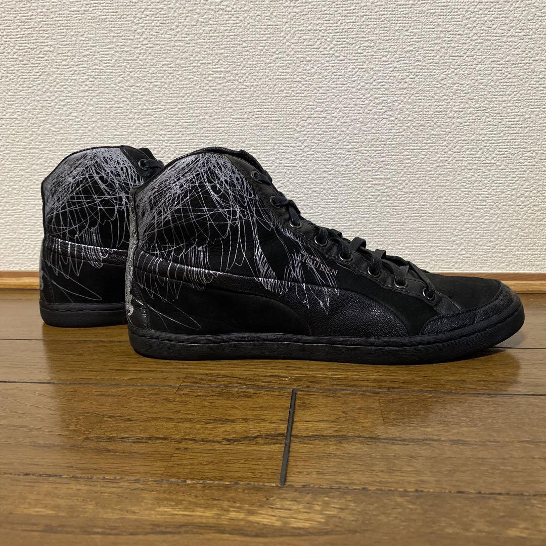 値下げPuma ALEXANDER MQUEEN ハイカットスニーカー ブラック
